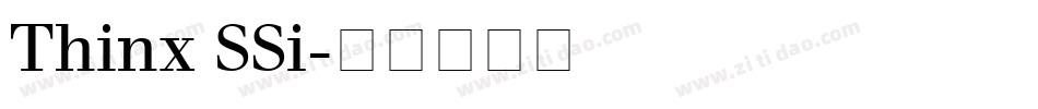 Thinx SSi字体转换